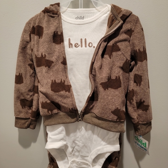 Carter's Child of mine " Comfy Bear" 3 piece set , Sizing 24 months. NWT - Picture 2 of 7